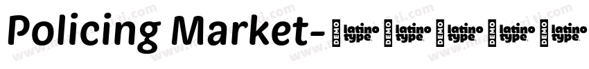 Policing Market字体转换